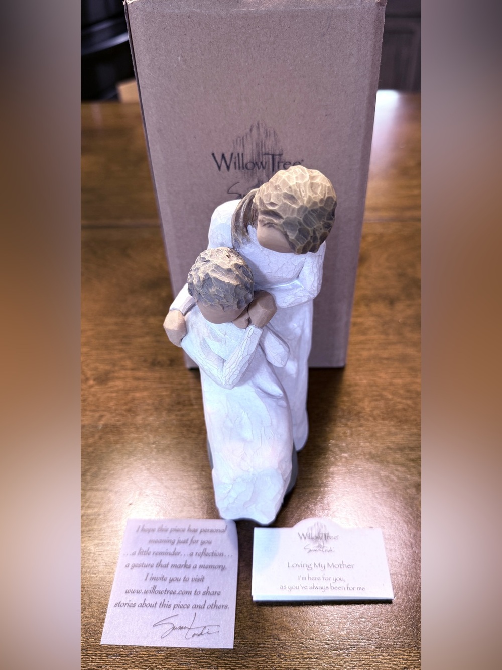 Willow Tree "Loving My Mother" Sculpted Figurine - White & Natural